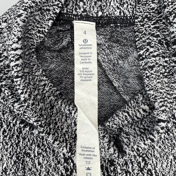 LULULEMON Ready To Rulu Turtleneck Size 4 Running Luon Spray Jacquard - Picture 3 of 6